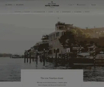 Hotelcipriani.com(Hotel Cipriani by Orient) Screenshot