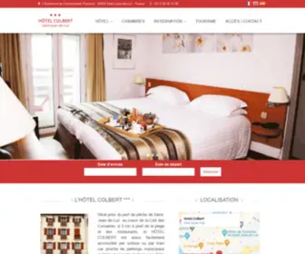 Hotelcolbertsaintjeandeluz.com(Hotel Colbert) Screenshot