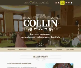 Hotelcollin.fr(Hotel Restaurant Collin) Screenshot