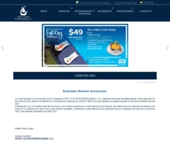 Hotelcolon.com.ec(HOTEL COLÓN INTERNACIONAL C.A) Screenshot