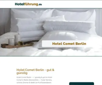 Hotelcomet.de(Hotel Comet Berlin) Screenshot