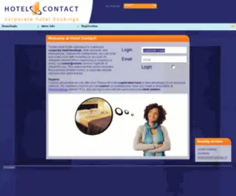 Hotelcontact.nl(Ondersteuning voor zakelijke bijeenkomsten) Screenshot