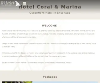 Hotelcoral.com(Hotel Coral Y Marina) Screenshot