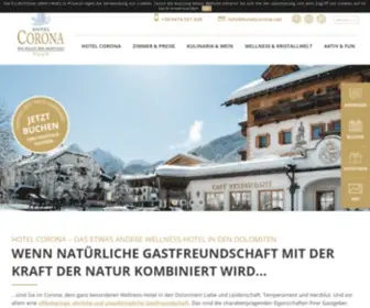 Hotelcorona.net(Wellnesshotel Dolomiten) Screenshot