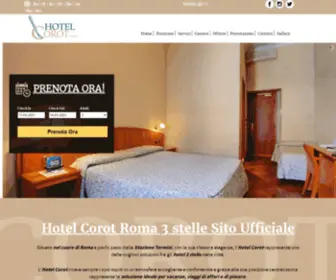 Hotelcorot.com(Hotel Corot Roma) Screenshot