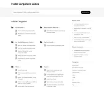 Hotelcorporate.codes(Hotel Corporate Codes) Screenshot