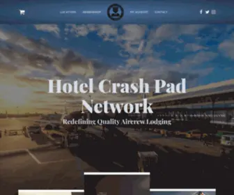 Hotelcrashpads.com(The Hotel Crash Pad Network) Screenshot