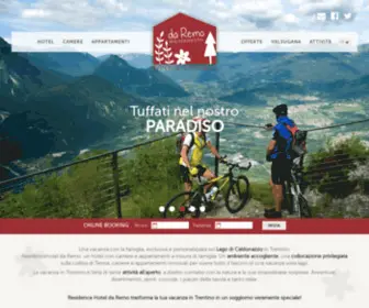 Hoteldaremo.it(Residence Hotel da Remo a Tenna fra i laghi di Levico e Caldonazzo in Valsugana Trentino) Screenshot