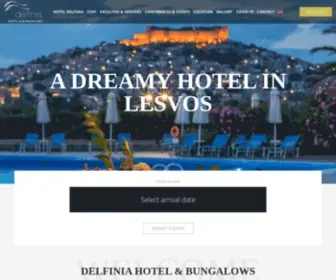 Hoteldelfinia.com(Ξενοδοχείο Δελφίνια Λέσβος Μόλυβος (Μήθυμνα)) Screenshot