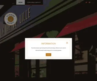 Hoteldelille.com(Hotel de Lille) Screenshot