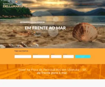 Hoteldellamares.com.br(Hotel na Praia de Perequ) Screenshot