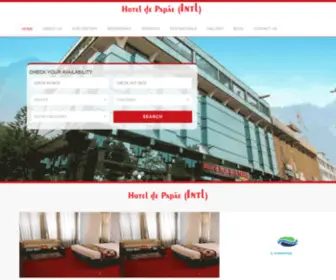 Hoteldepapae.com(Hotel de Papae (INTL)) Screenshot