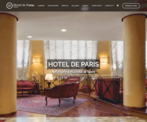 Hoteldeparis.it(Hotel 3 stelle a Terni) Screenshot