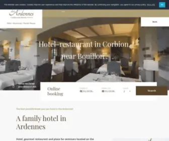 Hoteldesardennes.be(Hotel restaurant famille Ardennes Bouillon Corbion) Screenshot