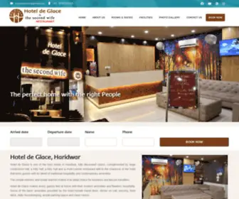 Hoteldglaceharidwar.com(Hotel de Glace) Screenshot