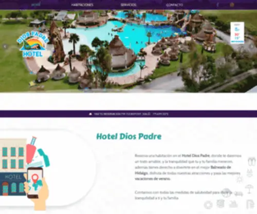 Hoteldiospadre.com(Hotel Dios Padre) Screenshot