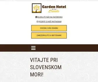 Hoteldomasa.sk(Vitajte na stránke hotela Garden Hotel Domaša. Navštívte nás v lokalite Domaša) Screenshot