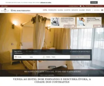 Hoteldomfernando.com(Hotel Dom Fernando em Évora) Screenshot