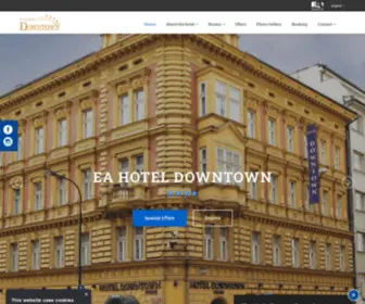 Hoteldowntownprague.cz(Oficiální stránky EA Hotelu Downtown v Praze) Screenshot