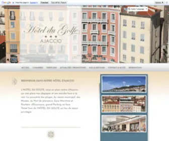 Hoteldugolfe.com(Hotel Ajaccio corse du sud) Screenshot