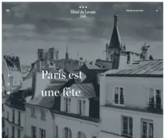 Hoteldulevant.com(Hôtel du Levant Paris) Screenshot