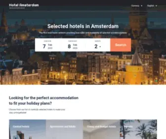 Hoteleamsterdam.net(Amsterdam hotels & apartments) Screenshot