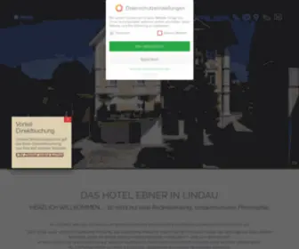 Hotelebner.de(Hotel Café Ebner Lindau Bodensee) Screenshot