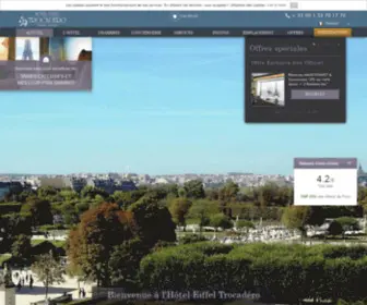 Hoteleiffeltrocadero.com(Site Officiel) Screenshot