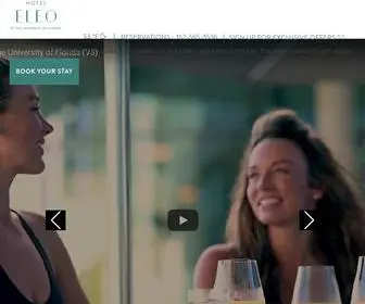 Hoteleleo.com(Hotel Eleo at the University of Florida) Screenshot