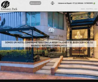 Hotelembassypark.com(Hotel Embassy Park) Screenshot