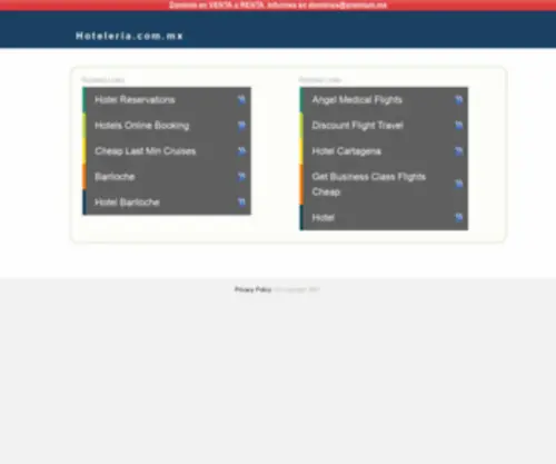 Hoteleria.com.mx(hoteleria) Screenshot