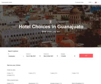 Hoteles-EN-Guanajuato.com(Guanajuato hotels & apartments) Screenshot