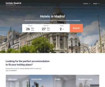 Hoteles-Madrid.net(Madrid hotels & apartments) Screenshot