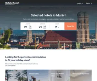 Hoteles-Munich.com(Munich hotels & apartments) Screenshot