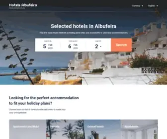 Hotelesalbufeira.com(Albufeira hotels & apartments) Screenshot