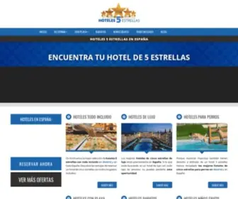 Hotelescincoestrellas.net(Hoteles cinco estrellas de lujo) Screenshot