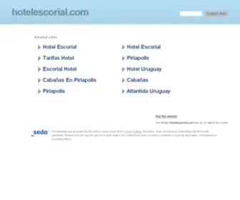 Hotelescorial.com(Hotel Escorial Piriapolis Uruguay) Screenshot