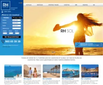 Hotelesrh.com(Hoteles en Benidorm) Screenshot