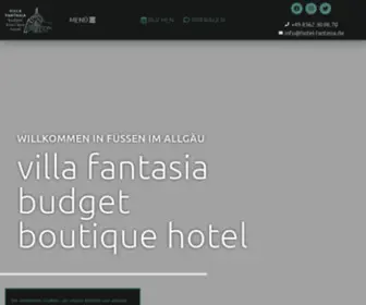 Hotelfantasia.de(Villa Fantasia) Screenshot