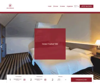 Hotelfreihof.net(Hotel Freihof in Wil in der Ostschweiz) Screenshot