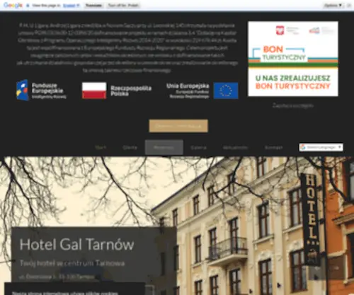 Hotelgaltarnow.pl(Nocleg w centrum Tarnowa) Screenshot