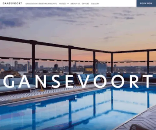 Hotelgansevoort.com(Gansevoort Hotel Group) Screenshot