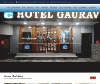 HotelgauravJaipur.com(The Best Budget Hotel in Jaipur) Screenshot