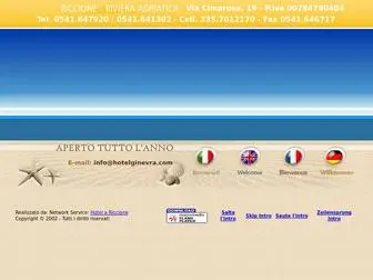 Hotelginevra.com(Hotel Riccione) Screenshot