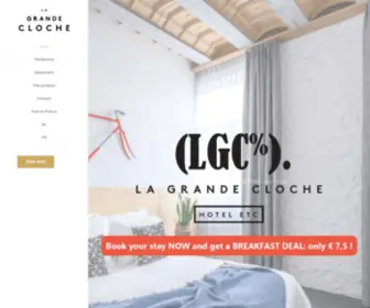 Hotelgrandecloche.com(Hotel A La Grande Cloche) Screenshot