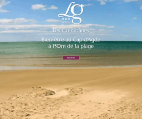Hotelgrenadines.com(Hotel Cap d'Agde) Screenshot