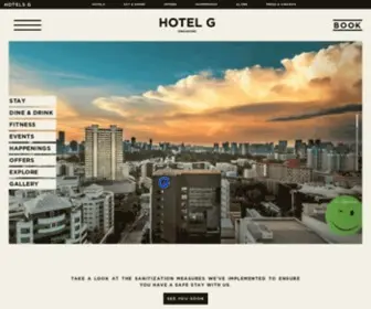 Hotelgsingapore.com(Hotel G Singapore) Screenshot