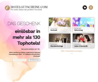 Hotelgutscheine.com(Hotelgutscheine verschenken) Screenshot