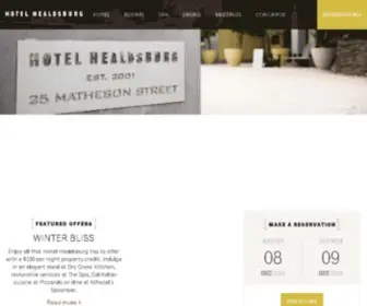 Hotelhealdsburg.com(Hotel Healdsburg) Screenshot