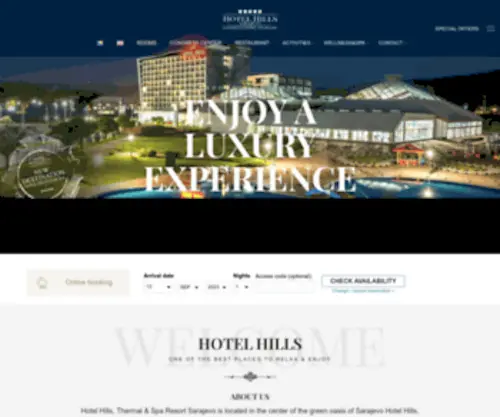 Hotelhills.ba(Hotelhills) Screenshot